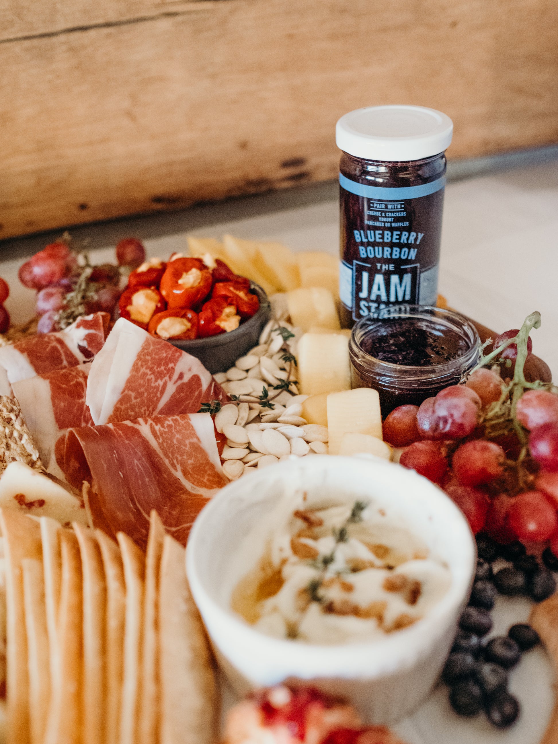 blueberry bourbon jam - the jam stand - specialty jam - boozy