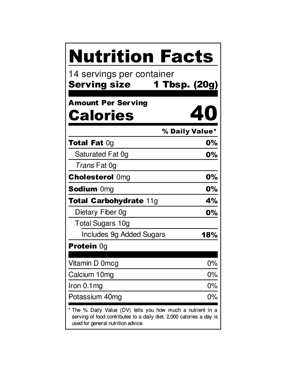 The Jam Stand: Banana Jam nutrition facts