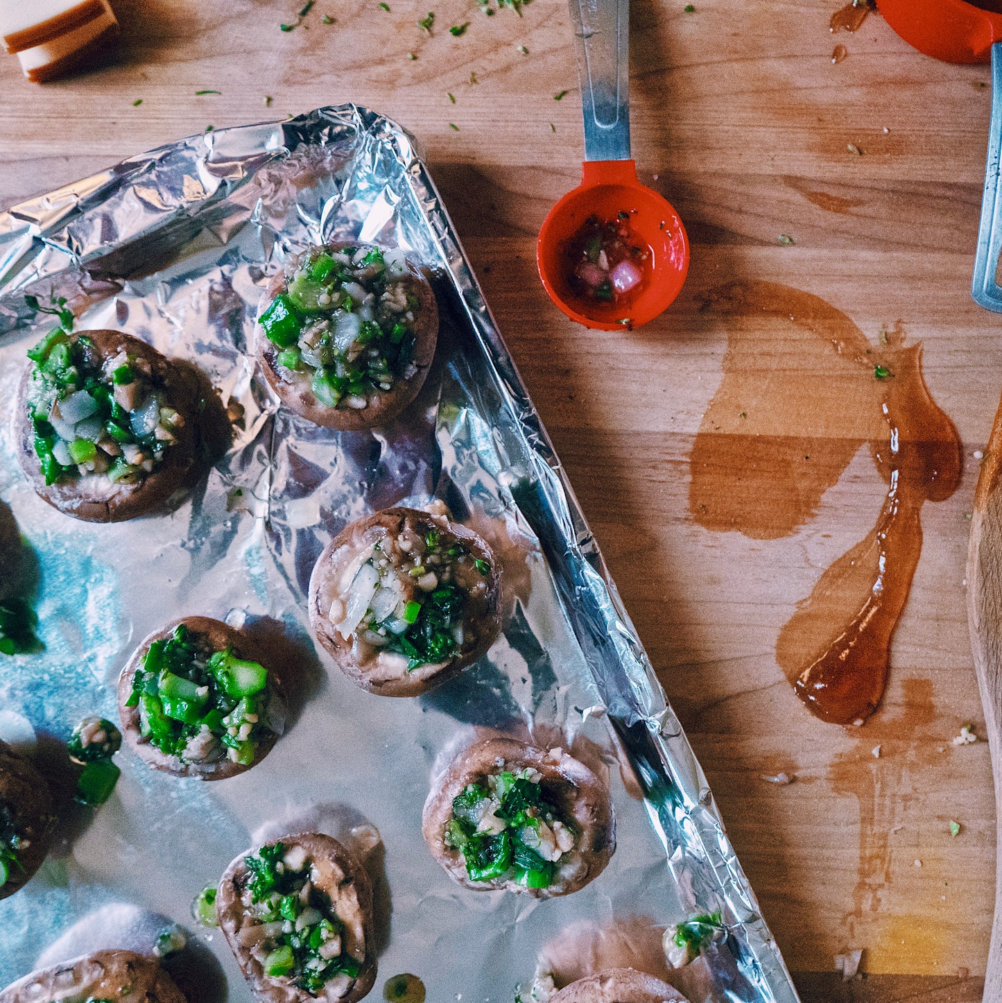 red wine onion jam for stuffed mushrooms