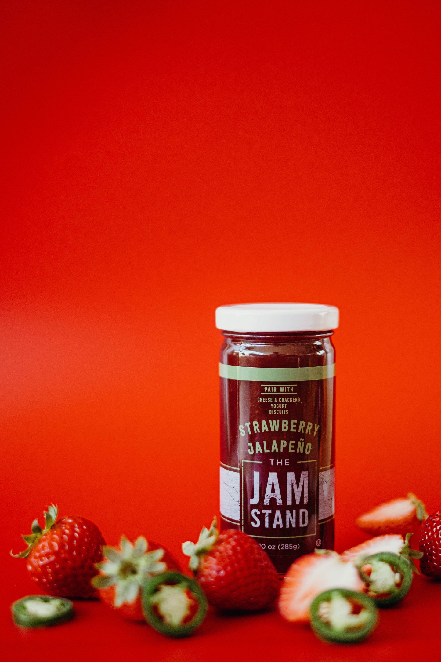 Strawberry Jalapeño Jam bottle